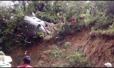 Un muerto y cuatro heridos deja caída de helicóptero de la PRG en Oaxaca