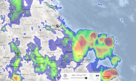 Continúa la alerta preventiva por lluvias y frente frío en Veracruz