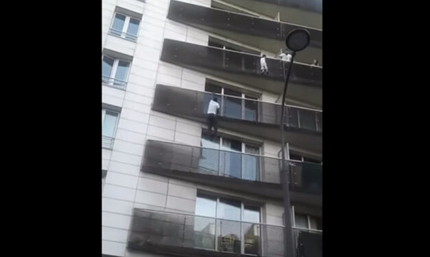 ‘Hombre Araña’ escala edificio para salvar a niño en París