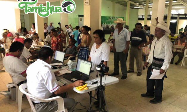 Abarrotan módulo INE en Tamiahua