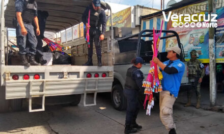 Decomisan alrededor de 400 kilos de material pirotécnico