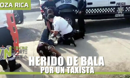 HERIDO DE BALA POR UN TAXISTA EN POZA RICA