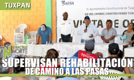 SUPERVISA REHABILITACIÓN DE CAMINO A LAS PASAS