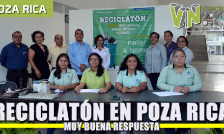 Buena respuesta al segundo Reciclatón en Poza Rica-Tuxpan