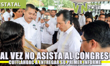 Tal vez no acuda al Congreso Cuitáhuac García a entregar su primer informe de labores