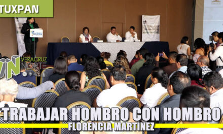 Trabajar hombro con hombro en el buen manejo de los recursos públicos: Florencia Martínez