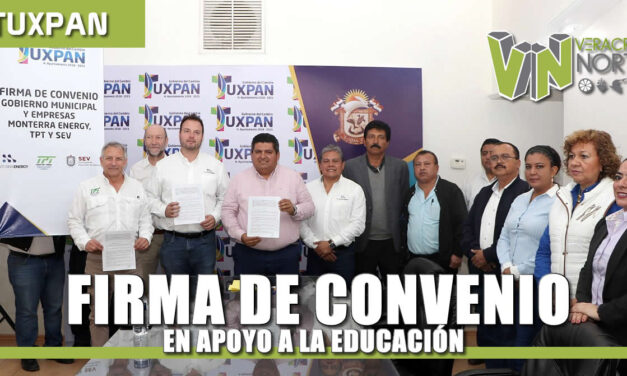 Firma de convenio en apoyo a la educación