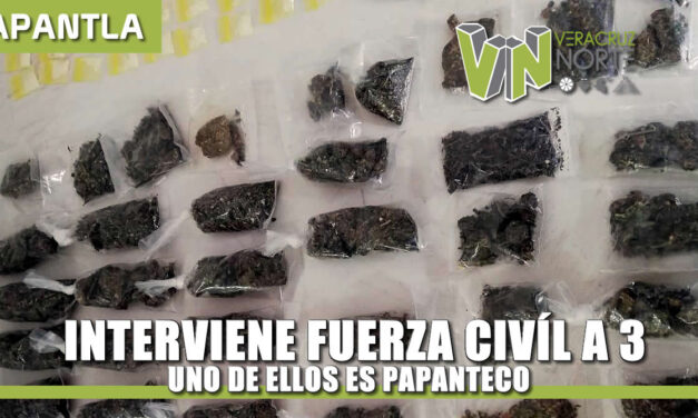 Interviene Fuerza Civil a tres individuos por presunto narcomenudeo