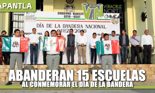 ABANDERAN 15 ESCUELAS AL CONMEMORAR EL “DÍA DE LA BANDERA”