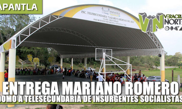 ENTREGA MARIANO ROMERO DOMO A TELESECUNDARIA DE INSURGENTES SOCIALISTAS