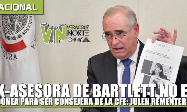 Ex asesora de Bartlett no es idónea para ser consejera de la CFE: Julen Rementería