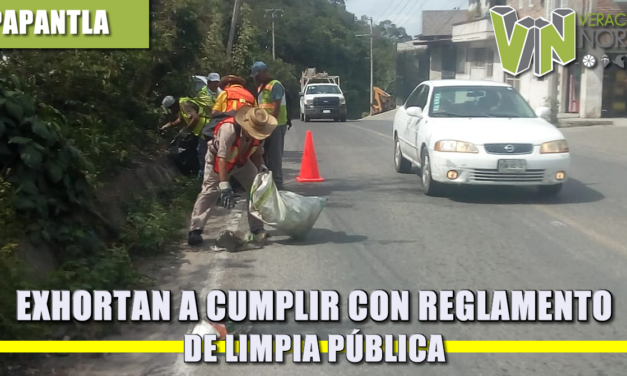 EXHORTAN A CUMPLIR CON REGLAMENTO DE LIMPIA PÚBLICA