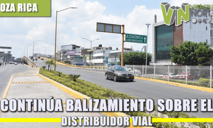 CONTINÚA BALIZAMIENTO SOBRE EL DISTRIBUIDOR VIAL
