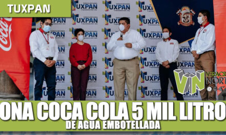 Dona Coca cola 5 mil litros de agua