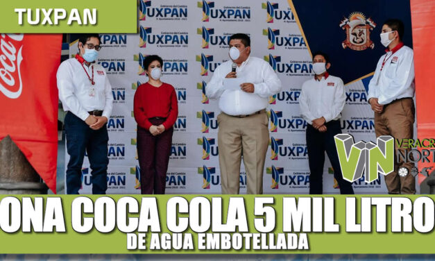Dona Coca cola 5 mil litros de agua