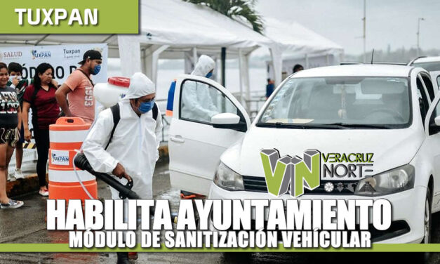 HABILITA AYUNTAMIENTO MÓDULO DE SANITIZACIÓN VEHICULAR