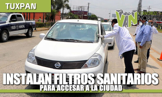 INSTALAN FILTROS SANITARIOS EN LOS ACCESOS A LA CIUDAD