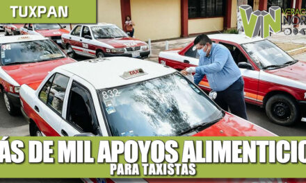 Más de mil apoyos alimenticios para taxistas