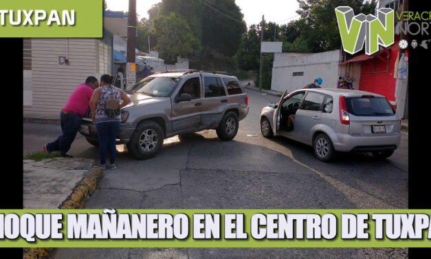 CHOQUE MAÑANERO EN EL CENTRO DE TUXPAN.