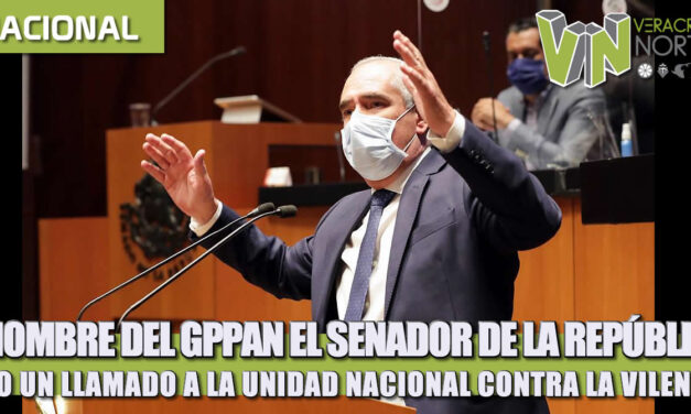 A nombre del GPPAN, el Senador de la República hizo un llamado a la unidad nacional contra la violencia.