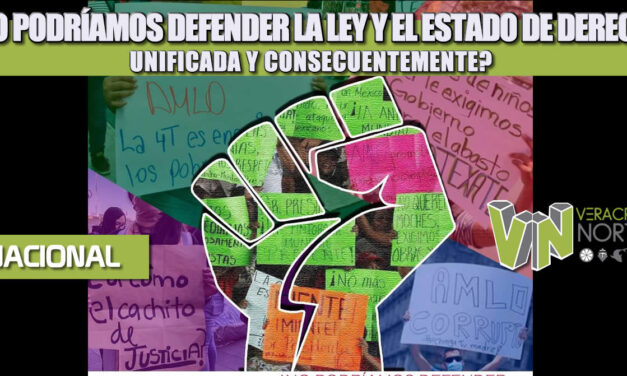 ¿NO PODRÍAMOS DEFENDER LA LEY Y EL ESTADO DE DERECHO UNIFICADA Y CONSECUENTEMENTE?