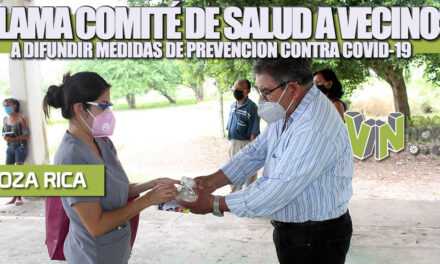Llama Comité Municipal de Salud a vecinos a difundir medidas de prevención contra el COVID-19