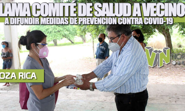 Llama Comité Municipal de Salud a vecinos a difundir medidas de prevención contra el COVID-19