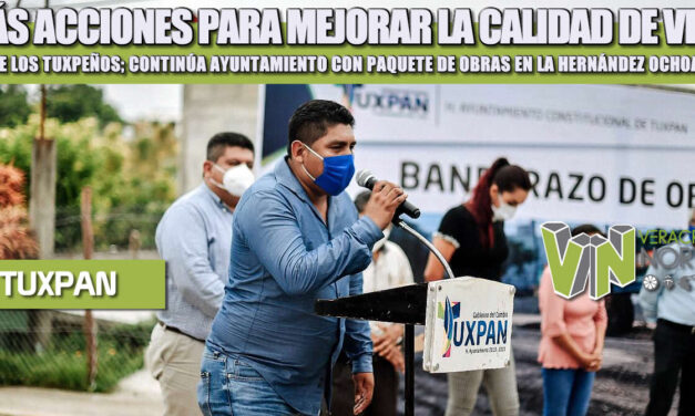 MÁS ACCIONES PARA MEJORAR LA CALIDAD DE VIDA DE LOS TUXPEÑOS; CONTINÚA AYUNTAMIENTO CON PAQUETE DE OBRAS EN LA HERNÁNDEZ OCHOA