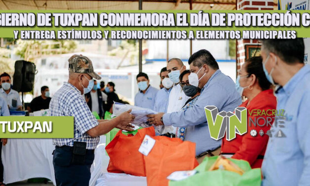 GOBIERNO DE TUXPAN CONMEMORA EL DÍA DE PROTECCIÓN CIVIL Y ENTREGA ESTÍMULOS Y RECONOCIMIENTOS A ELEMENTOS MUNICIPALES
