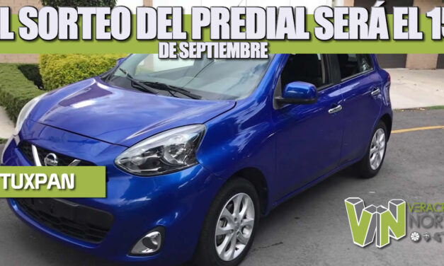 SORTEO DE PAGO DEL IMPUESTO PREDIAL 2020 SE REALIZARÁ EL PRÓXIMO MARTES 15 DE SEPTIEMBRE: TOÑO AGUILAR