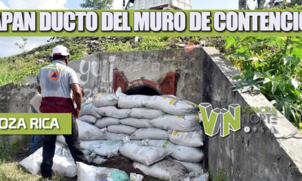 TAPAN DUCTO DEL MURO DE CONTENCIÓN