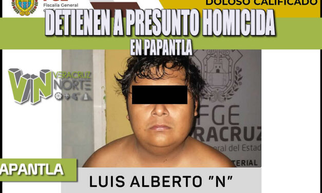 DETIENEN A PRESUNTO HOMICIDA EN PAPANTLA