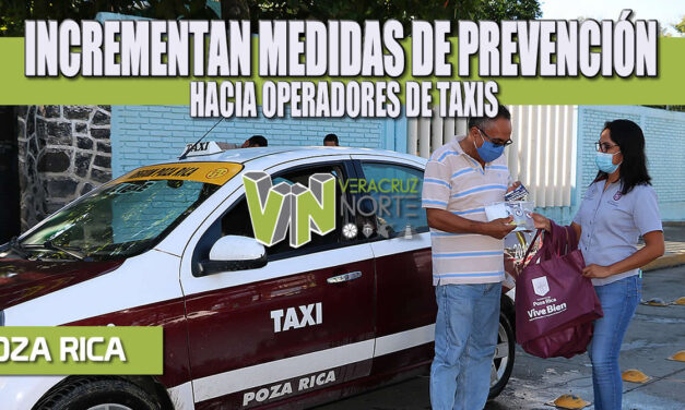 INCREMENTAN MEDIDAS DE PREVENCIÓN HACIA OPERADORES DE TAXIS