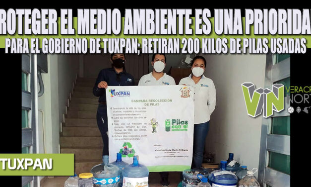 PROTEGER EL MEDIO AMBIENTE ES UNA PRIORIDAD PARA EL GOBIERNO DE TUXPAN; RETIRAN 200 KILOS DE PILAS USADAS