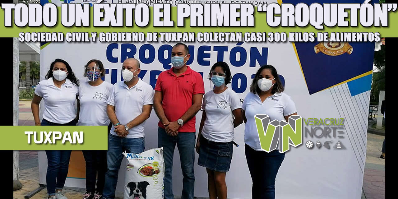 TODO UN ÉXITO EL PRIMER “CROQUETÓN”, SOCIEDAD CIVIL Y GOBIERNO DE TUXPAN COLECTAN CASI 300 KILOS DE ALIMENTOS