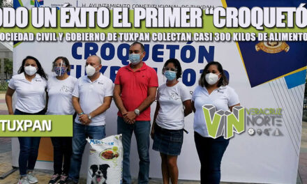 TODO UN ÉXITO EL PRIMER “CROQUETÓN”, SOCIEDAD CIVIL Y GOBIERNO DE TUXPAN COLECTAN CASI 300 KILOS DE ALIMENTOS