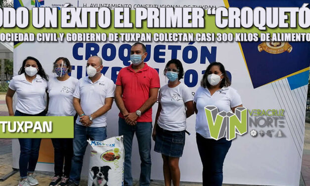 TODO UN ÉXITO EL PRIMER “CROQUETÓN”, SOCIEDAD CIVIL Y GOBIERNO DE TUXPAN COLECTAN CASI 300 KILOS DE ALIMENTOS