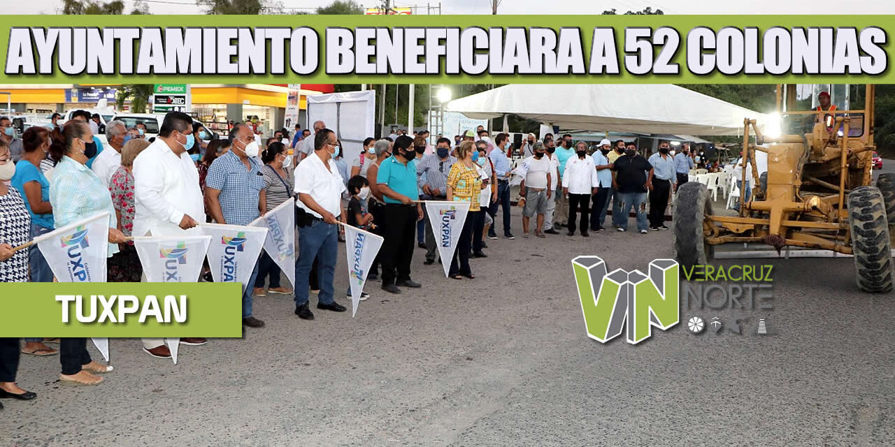CON OTRA IMPORTANTE OBRA DE REHABILITACIÓN, EL GOBIERNO DE TUXPAN BENEFICIARÁ A 52 COLONIAS EN TRAMO ALTO LUCERO-UV
