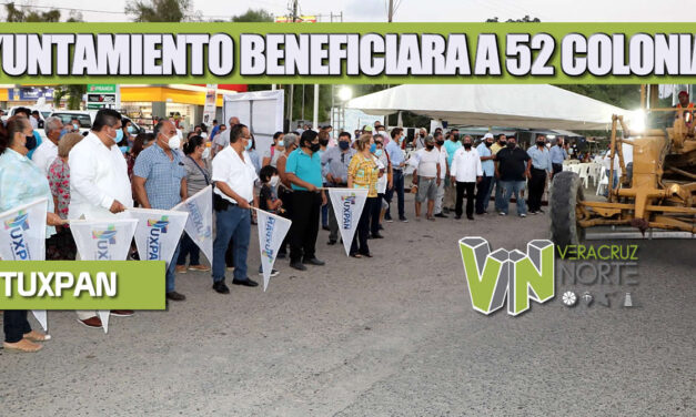 CON OTRA IMPORTANTE OBRA DE REHABILITACIÓN, EL GOBIERNO DE TUXPAN BENEFICIARÁ A 52 COLONIAS EN TRAMO ALTO LUCERO-UV