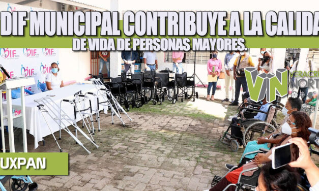EL DIF MUNICIPAL CONTRIBUYE A LA CALIDAD DE VIDA DE PERSONAS MAYORES.
