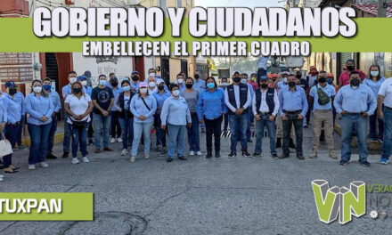 GOBIERNO Y CIUDADANOS EMBELLECEN EL PRIMER CUADRO