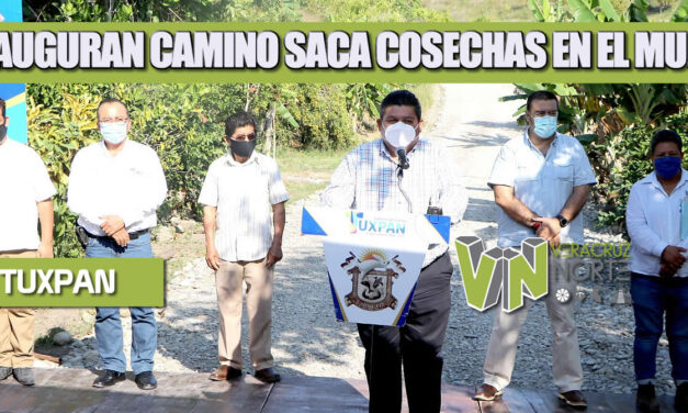 INAUGURAN CAMINO SACA COSECHAS EN EL MURO