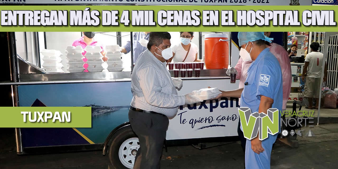 ENTREGAN MÁS DE 4 MIL CENAS EN EL HOSPITAL CIVIL