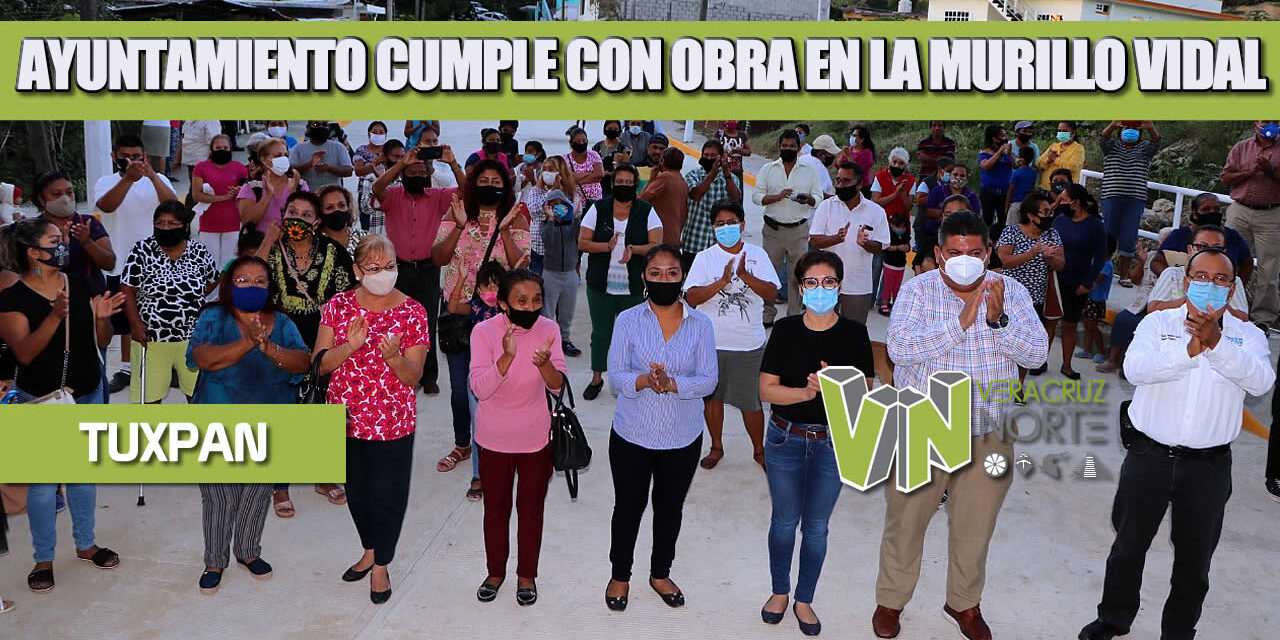 GOBIERNO DE TUXPAN NO PARA, CUMPLE CON OBRA DE PAVIMENTACIÓN EN LA COLONIA MURILLO VIDAL