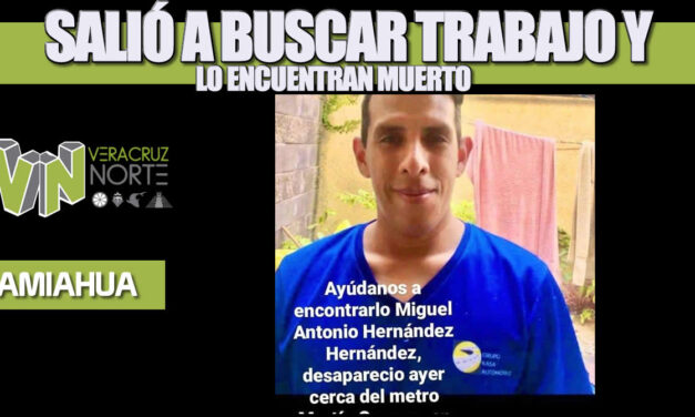 Salió a buscar trabajo y lo encuentran muerto
