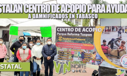 ANTORCHISTAS VERACRUZANOS INSTALAN CENTRO DE ACOPIO PARA AYUDAR A DAMNIFICADOS EN TABASCO