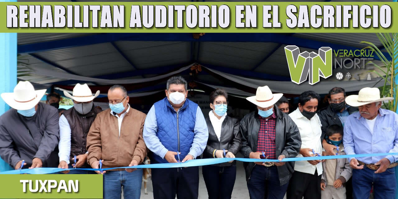 REHABILITAN AUDITORIO EN EL SACRIFICIO