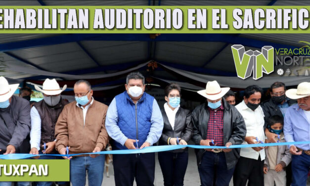 REHABILITAN AUDITORIO EN EL SACRIFICIO