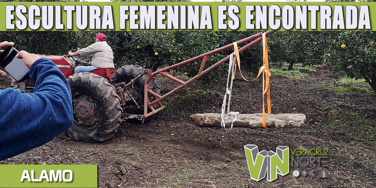 ESCULTURA FEMENINA ES ENCONTRADA EN ÁLAMO TEMAPACHE