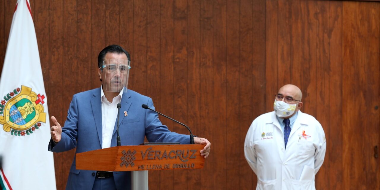 En dos ocasiones Gobernador de Veracruz se hizo la prueba del Covid; en ambas resultó negativo